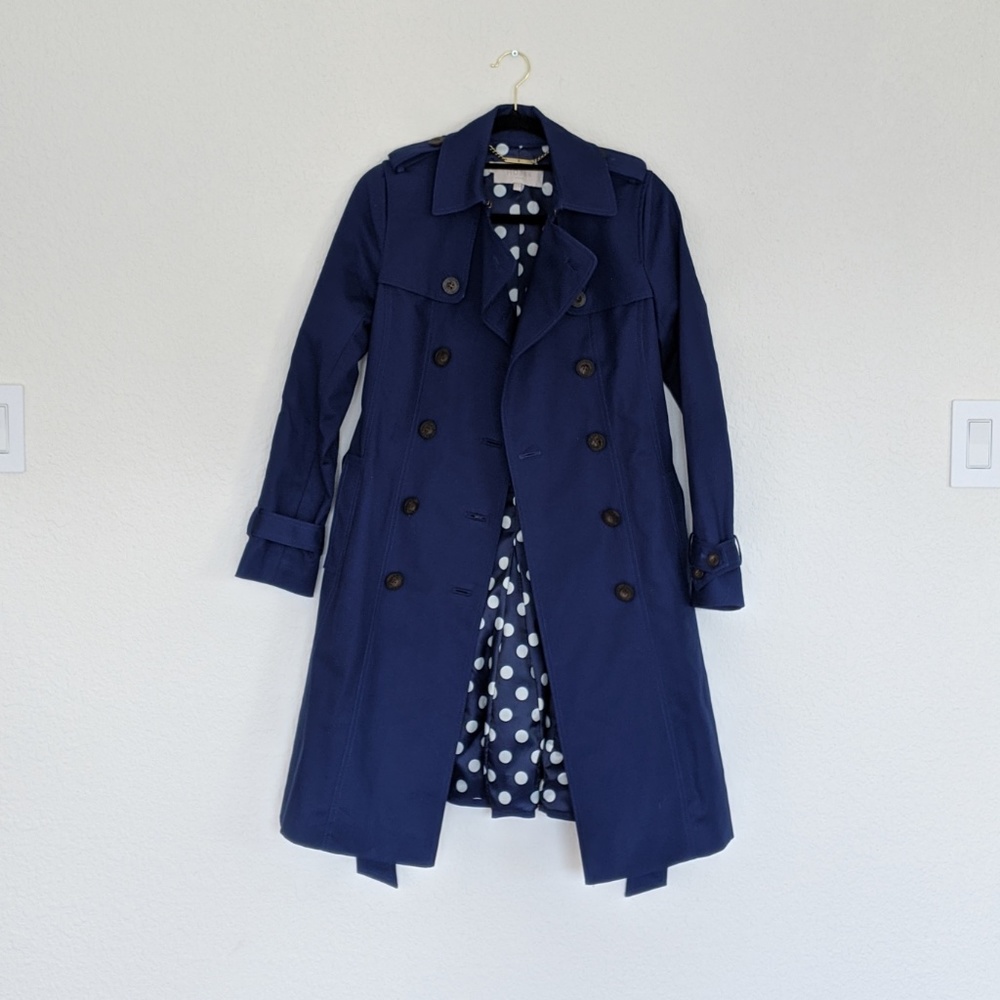 Hobbs London Saskia Trench Coat (Navy)